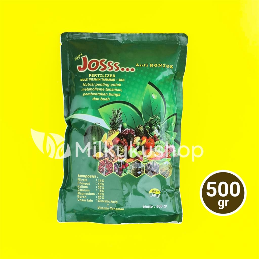 PUPUK JOSSS JOSS 500 GRAM KEMASAN PABRIK ANTI RONTOK BUNGA BUAH