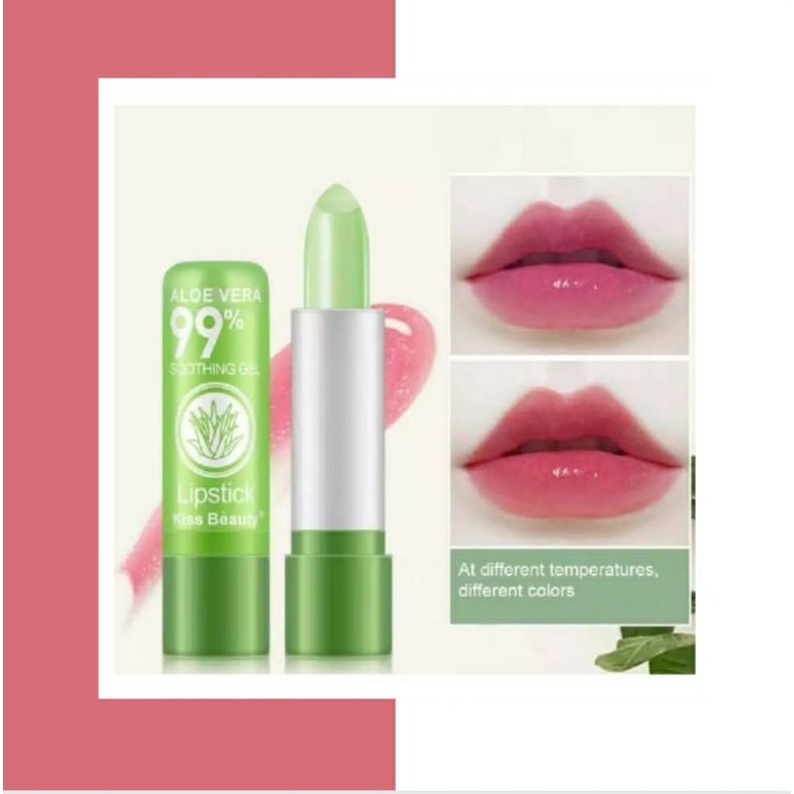 LIPBALM ALOEVERA /  LIPSTICK ALOE VERA LIPBALM 99% SOOTHING MOISTURE