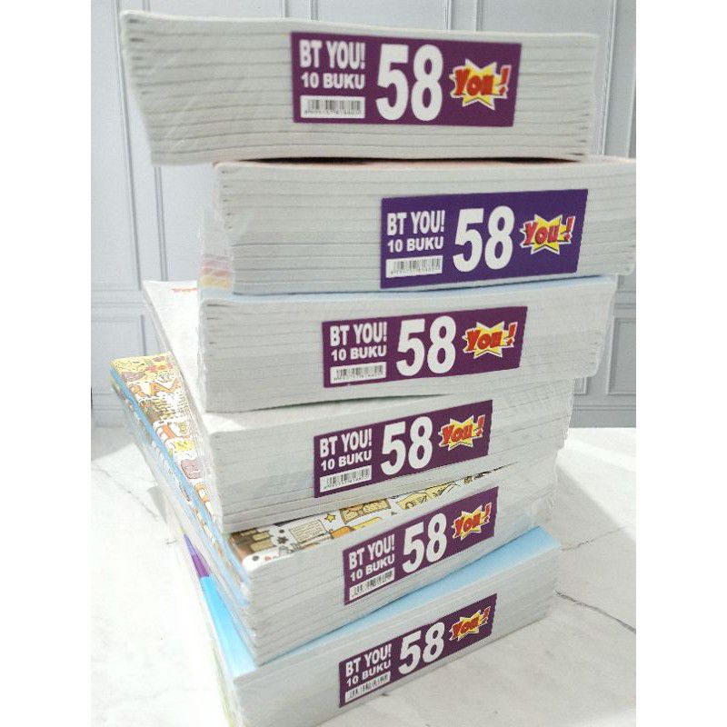

BUKU TULIS VISION 58 LEMBAR 1 PACK ISI 10 BUKU