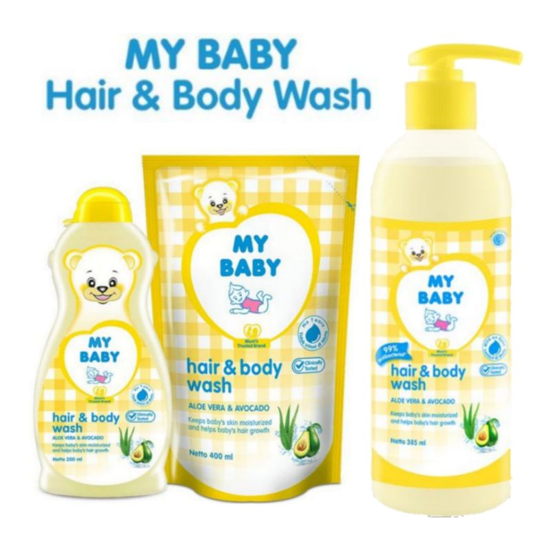 My Baby Hair &amp; Body Wash 200ml 385ml 400ml