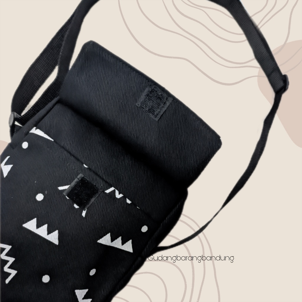 Sling bag Hitam Rinjani kanvas