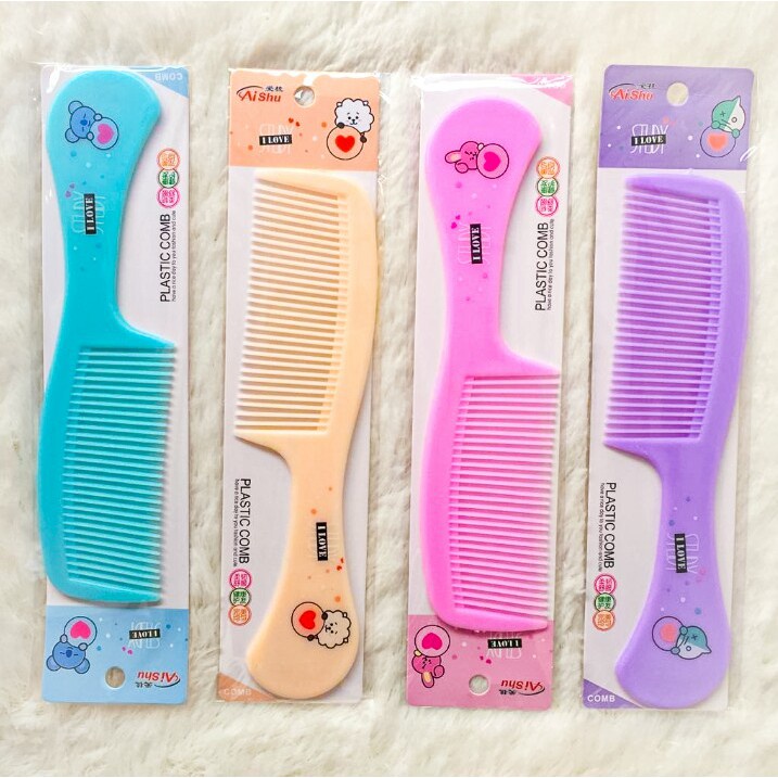 ✿ELYSABETHME✿ Sisir gagang aishu anti kusut hair comb import kualitas bagus bisa untuk souvenir ultah dan pernikahan