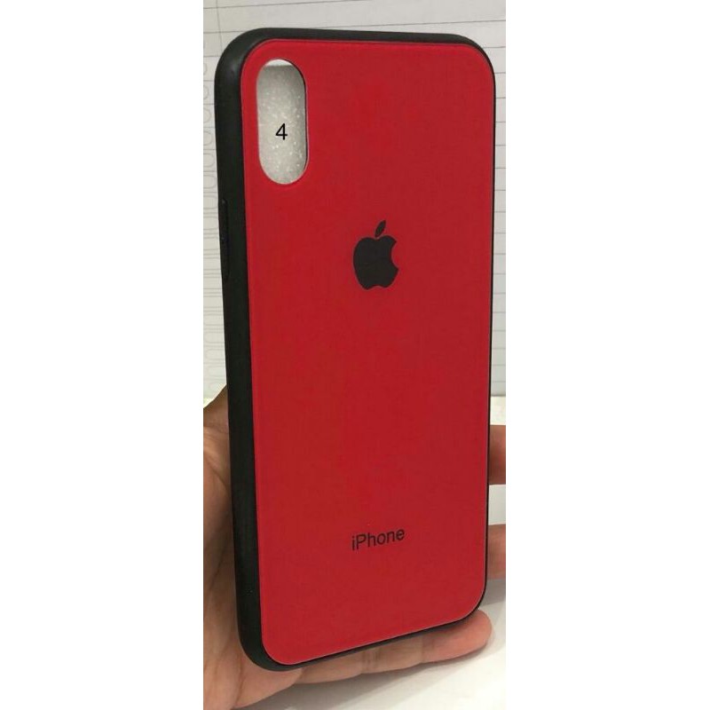 BACK CASE GLASS MACARON IPHONE X XS