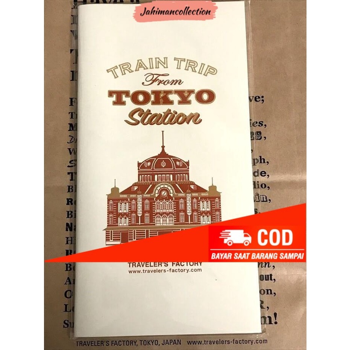 

✨ BISA COD ✨ Midori Traveler Notebook Regular Special Edition Train Tokyo Station