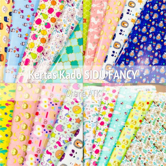 

10 lembar Kertas Kado SIDU/KIKY Fancy Campur Lucu Sinar Dunia