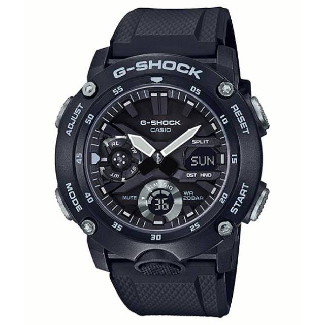 CASIO G-SHOCK CARBON CORE TYPE GA-2000S-1ADR FULL BLACK ORIGINAL / CASIO GSHOCK GA 2000S 1A