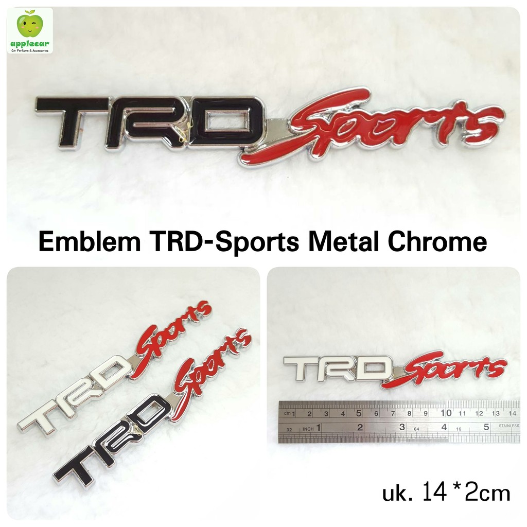 Emblem Mobil TRD Sports Metal Crome