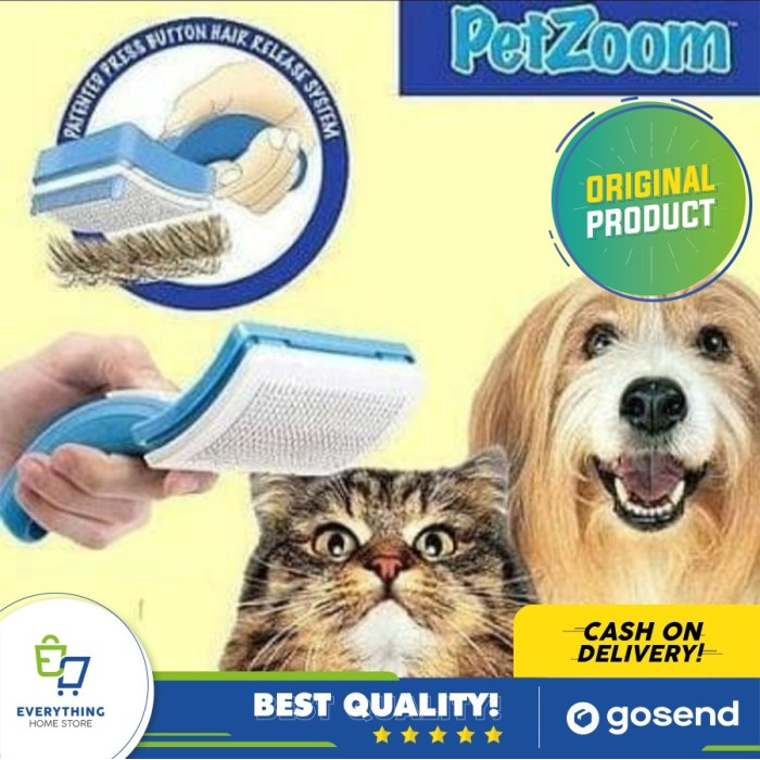 Alat Sisir Bulu Rontok Pada Kucing Dan Anjing Pet Zoom