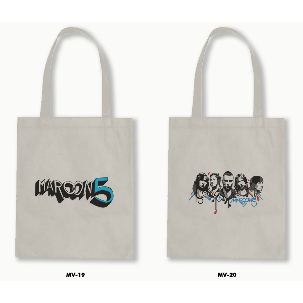 TOTE BAG BLACU - MAROON 5/MAROON FIVE 01