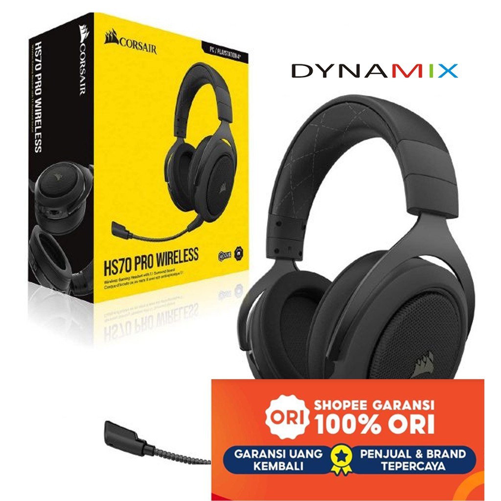 Corsair HS70 PRO Wireless Gaming Headset 7.1 Surround Sound - Carbon