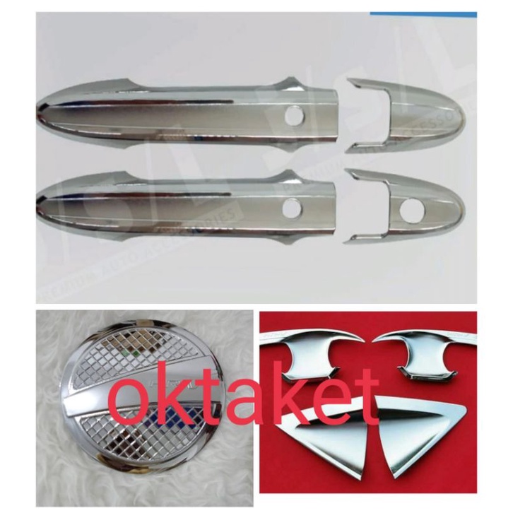 paket outer handle tank cover HRV 2019 2020 2021 hitam chrome keyless entry