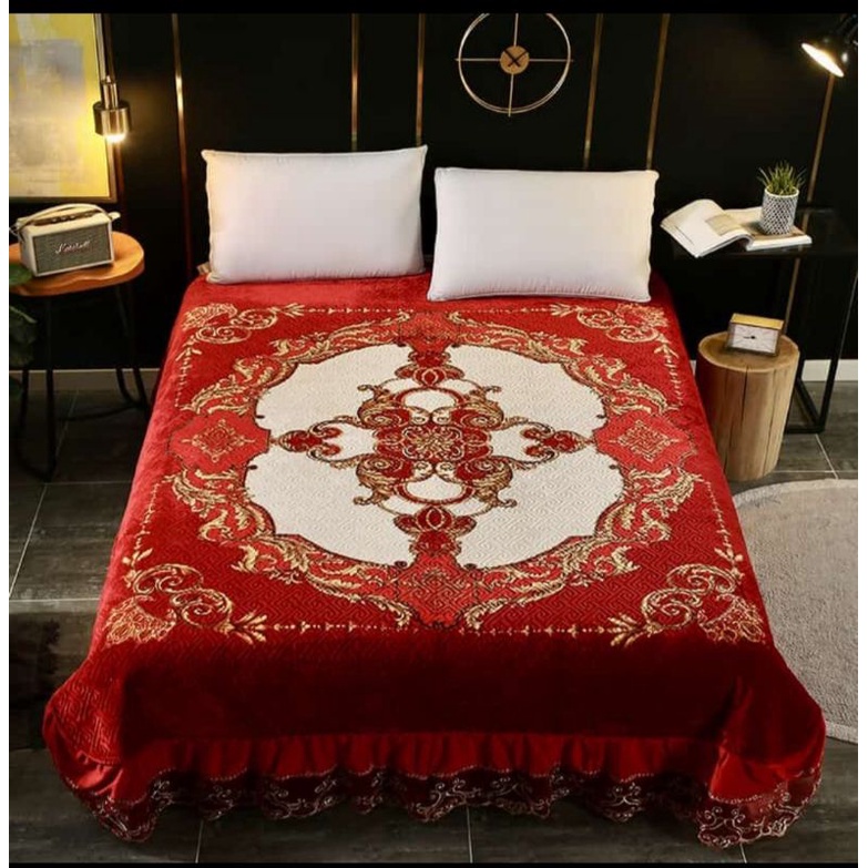 SELIMUT RENDA BAHAN DOUBLE, LAPISAN DALAM BAHAN KATUN JEPANG-*4