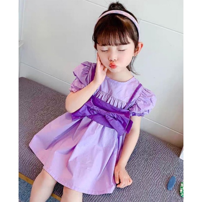 DRESS ANAK IMPORT , DRESS RIBBON, DRESS ANAK KEKINIAN