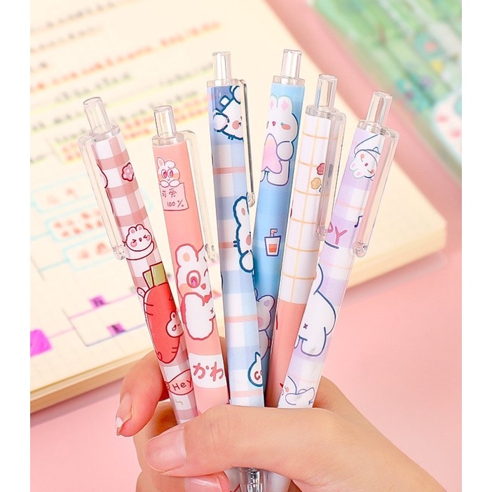 KENSHO Pen Korea Aesthetic 0.5 mm Import Lucu Pulpen Cetek Pastel Bolpen Fancy