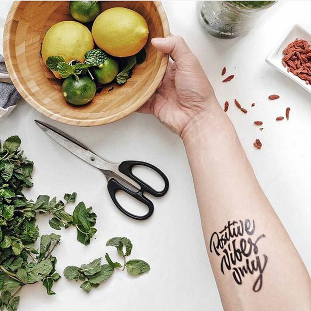 

POTATOO POSITIVE VIBES ONLY Temporry Tatto Sticker