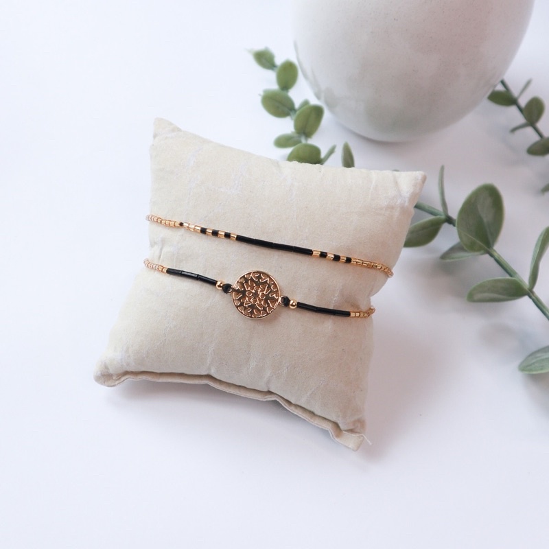 Nefertiti Bracelet Set / Gelang tipis / Gelang wanita / Gelang Tali / Gelang boho