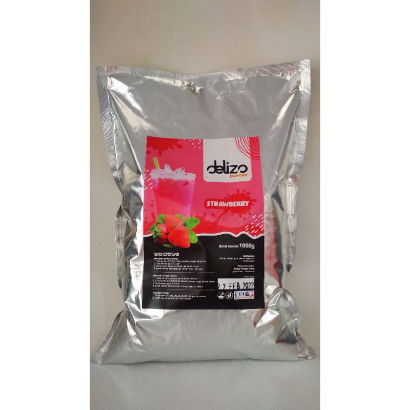 

DELIZO POWDER rasa STRAWBERRY 1KG