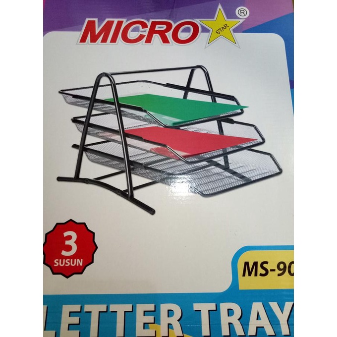 

Office & Stationery | Document Organizer | Tray Besi 3Susun/Rak Besi 3Susun | Best Seller
