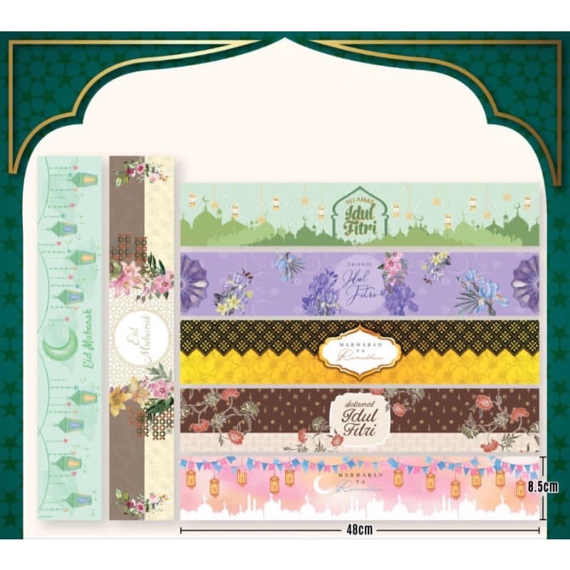 

Paper Belt Edisi Lebaran Idul Fitri Hiasan Kotak Box Hampers Kado Eid