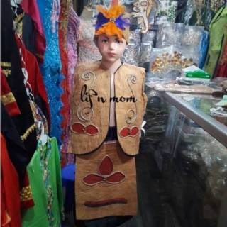 Baju Adat Papua kayu Anak TK SD SMP / Baju Adat Anak #0