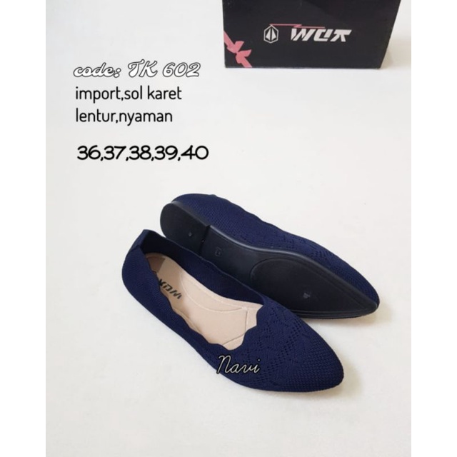 sepatu slip on import wdk sol karet murah terkini sepatu wanita