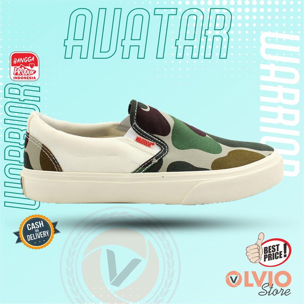 Warrior AVATAR Low - Sepatu Vulcanized Canvas Pria/Wanita Warrior Original
