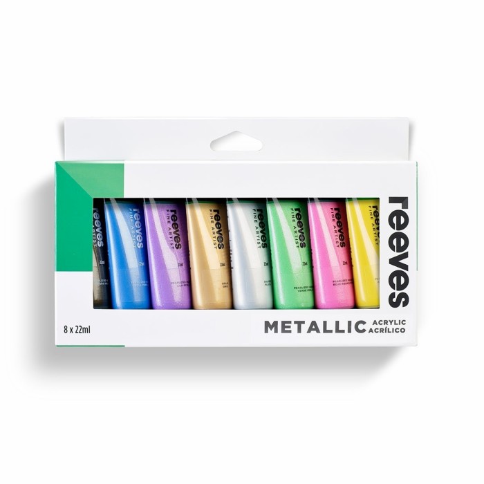

Produk Terbaru Reeves Acrylic Paint Set 8 X 22 Ml Metallic