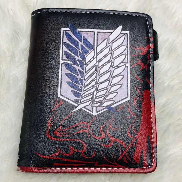 Dompet SNK Red Fullprint Anime Manga Attack On Titan AOT Premium