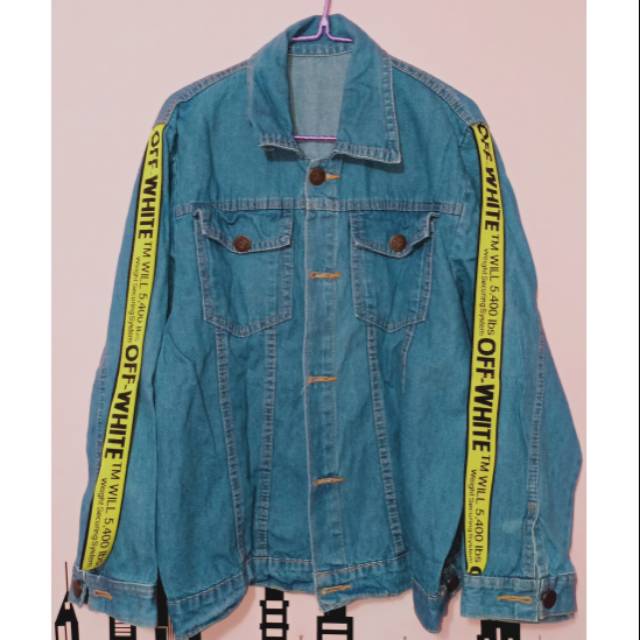 Preloved jaket jeans off white