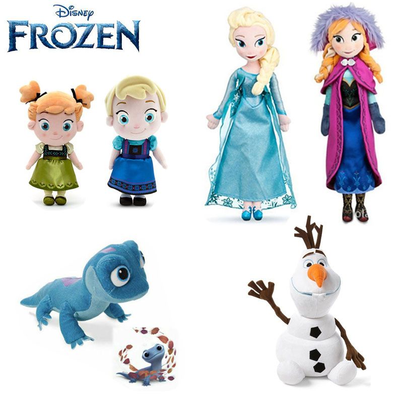 40/50cm Disney Frozen Elsa And Anna Snow Queen Plush Toys Stuffed Doll Princess Doll Stuffed Kids Toys Birthday Gift