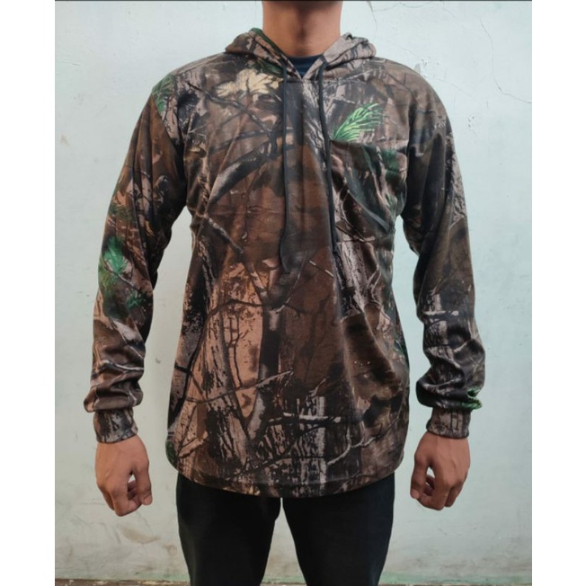 (COD)Kaos camo perbakin tebal/KAOS BERBURU/KAOS HUNTING/KAIN LUMAYAN TEBAL