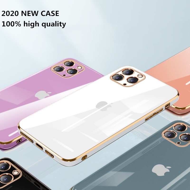 Casing Soft Case TPU Warna Polos Untuk iPhone 11 / 12 / 6 / 7 / 8Plus / X / XR / Xs Max / 11Promax