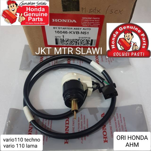 cuk otomatis by starter assy auto vario 110 lama vario 110 techno ori honda ahm