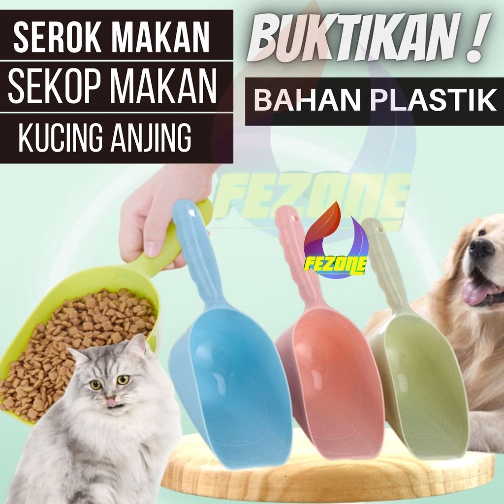 Sekop Serokan Kucing Sekop Makanan Sekop Pasir Tanah FEZONE