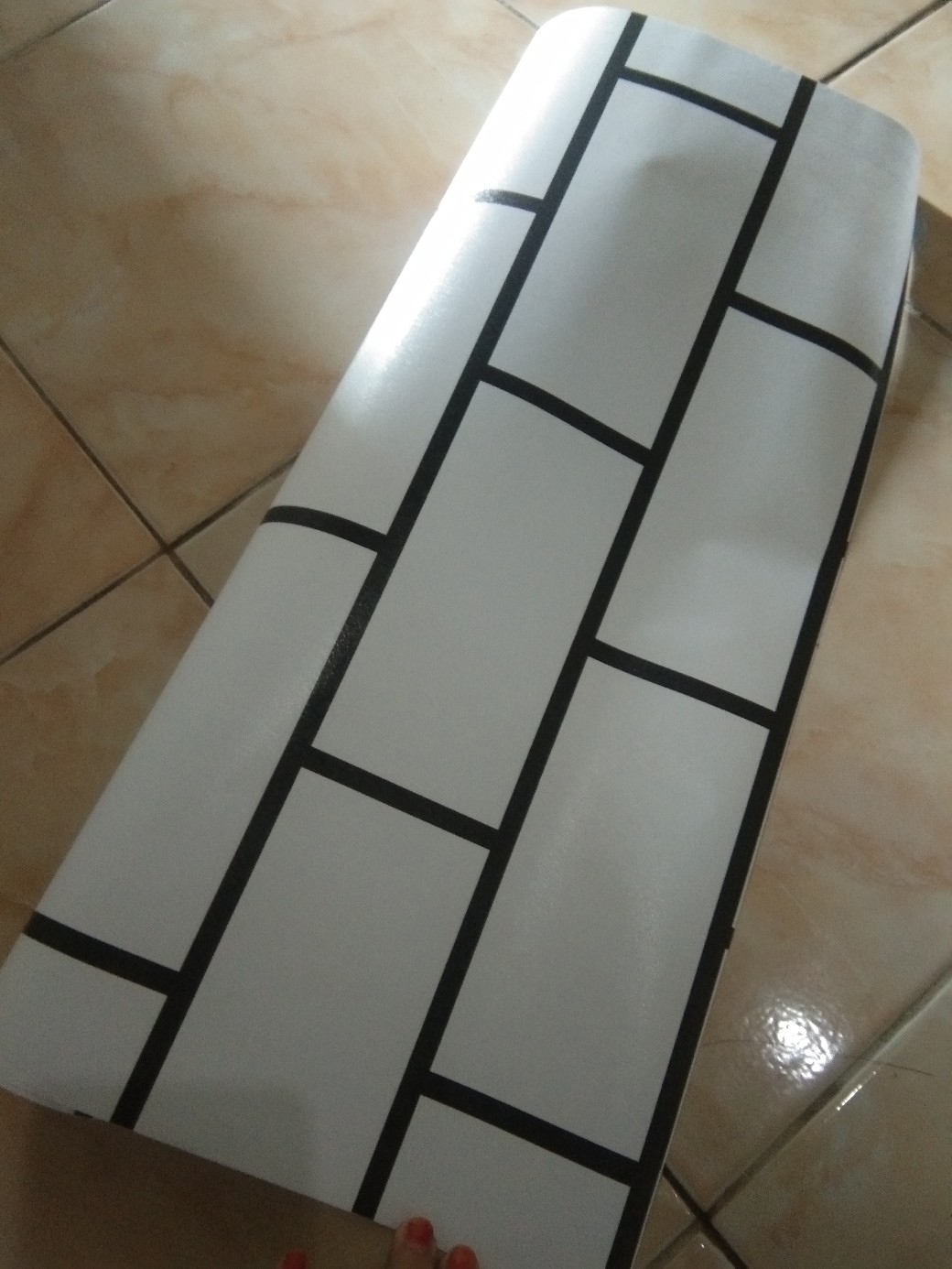 Wallpaper Tahan Air Bata 3d 45cmx10m/stiker Dinding/wallpaper Dinding/wallpaper Stiker