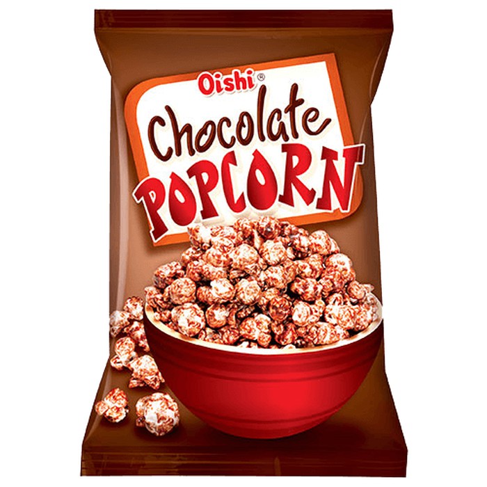 

Oishi Chocolate Popcorn/ Camilan Snack Jagung Pop Corn Coklat 100 Gram