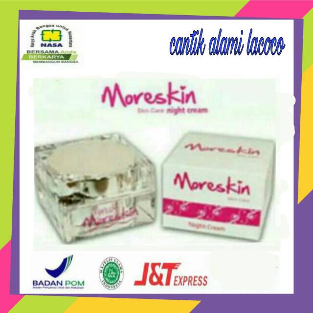 Kulit Putih dan Cerah,  Moreskin Night and Day  Cream Nasa