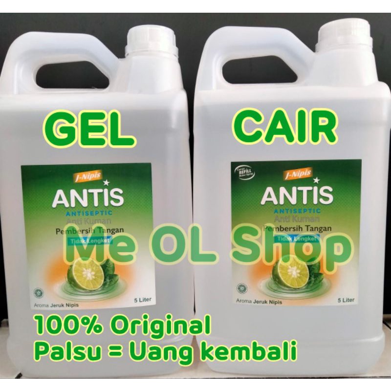 ANTIS REFILL ANTIS JERIGEN 5 LITER CAIR ATAU GEL