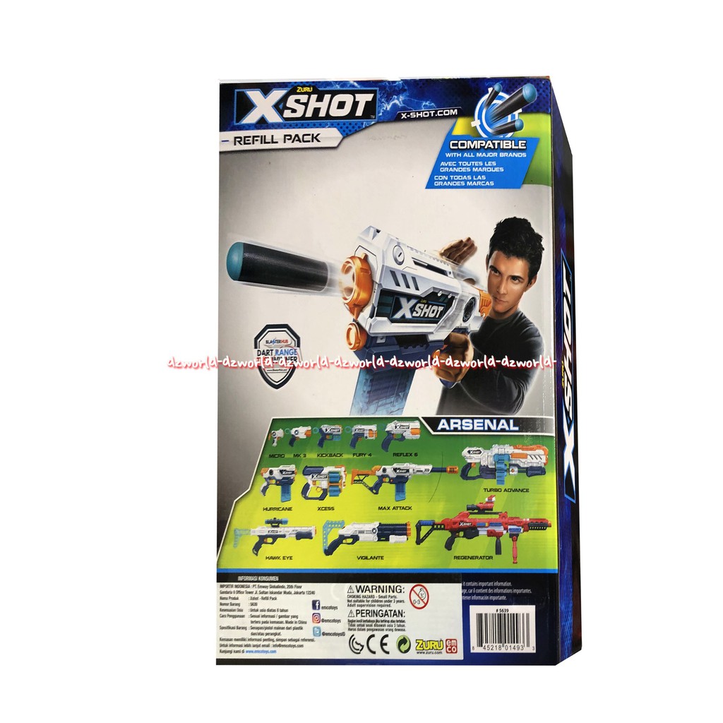 Zuru Xshot Reffill Pack Dart Isi Peluru Pistol Mainan 100pcs