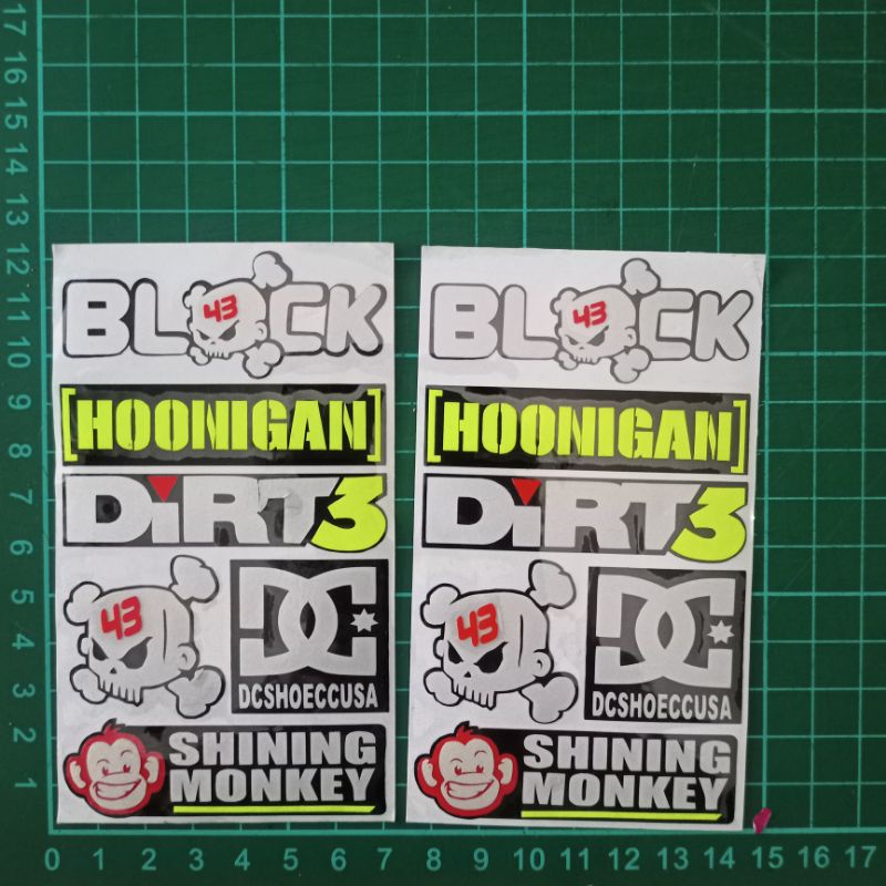 Sticker Cutting 1 Set Black,Hoonigan,dcs