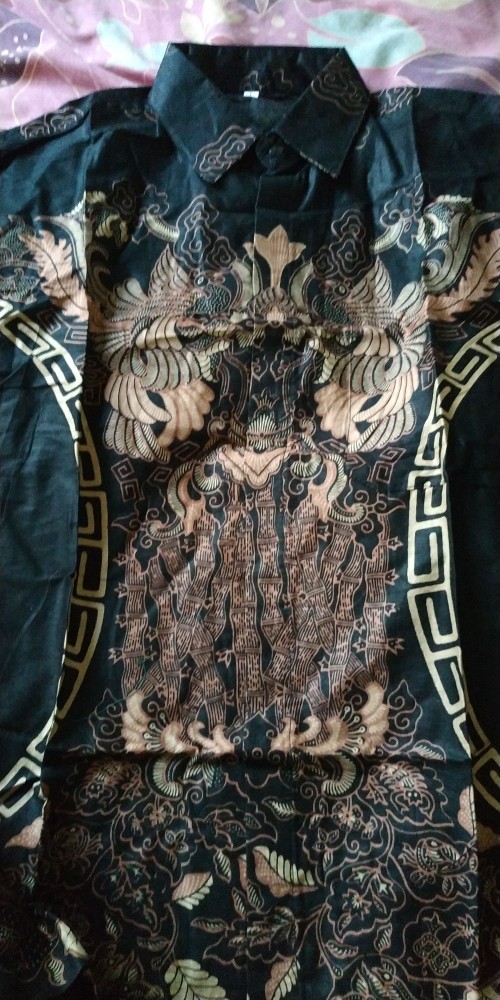 Batik Pria Atasan Jumbo Couple Kekinian Modern Kemeja Batik Lengan Panjang Size M L Xl. Xxl