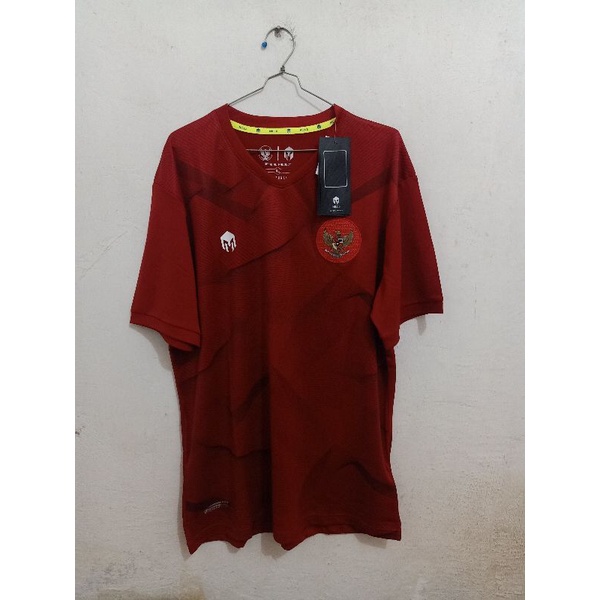 Jersey Timnas Indonesia Training Latihan Merah 2020 2021 Original Mills Sport