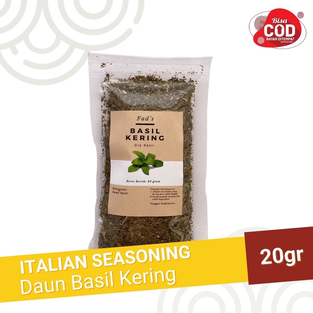 Fad's Italian Herbs 20gr - Basil Oregano Parsley Peterseli Rosemary Thyme Italian Spices Italian Seasoning