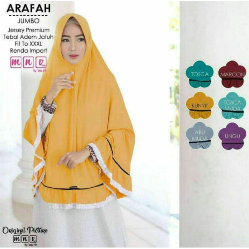 JILBAB INSTAN JUMBO ARAFAH RENDA//HIJAB INSTAN JUMBO