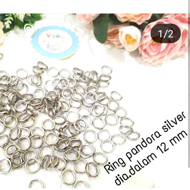 Ring pandora silver dan emas