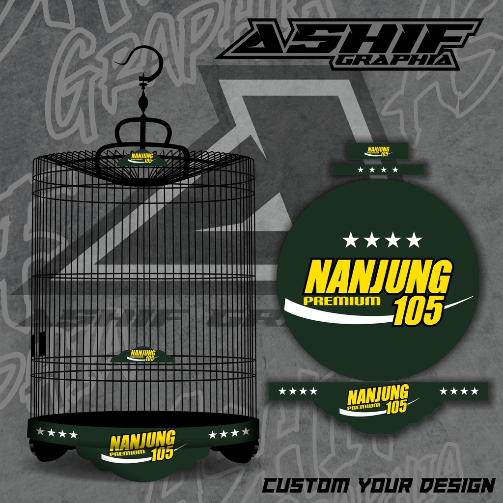 STIKER SANGKAR MURAI EBOD NANJUNG 105 NEW