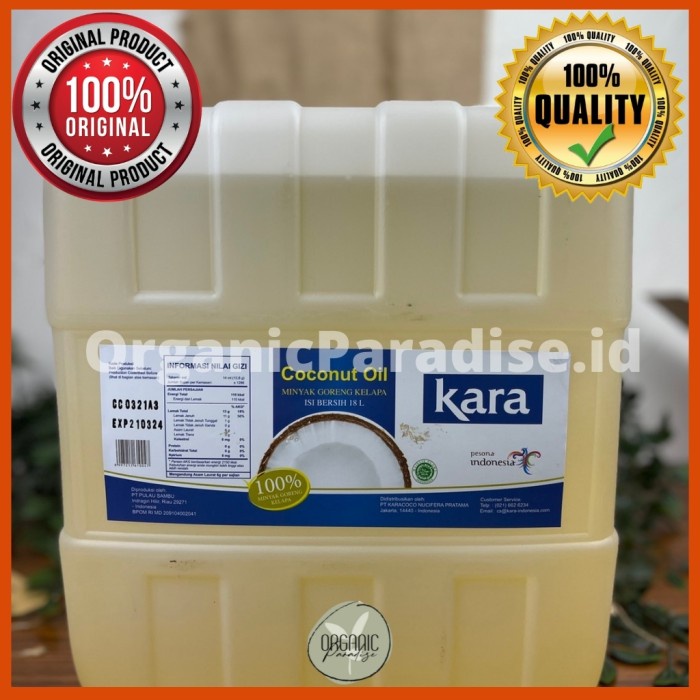 

Minyak Kelapa KARA 18 Liter / KARA Coconut Oil 18 Liter