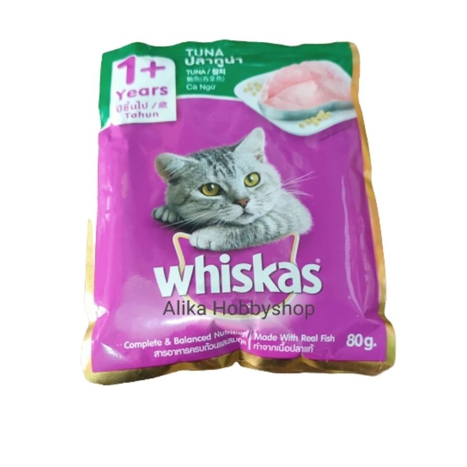 Whiskas basah//makanan kucing//Dewasa//Junior..