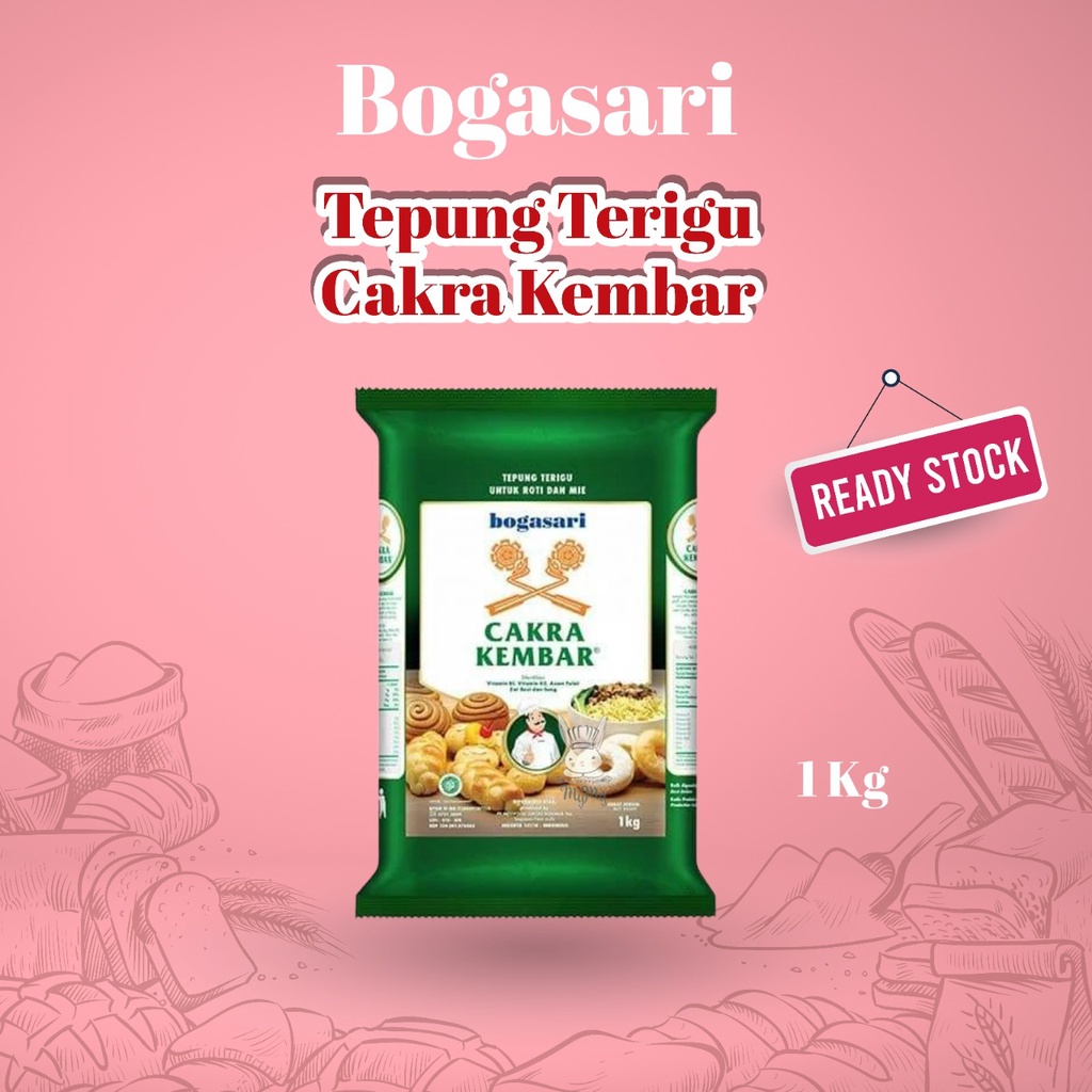 

BOGASARI TEPUNG TERIGU CAKRA KEMBAR 1kg