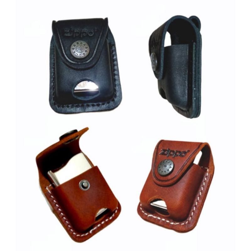 Sarung Dompet Korek Zippo Ekslusif  logo zippo Tempat kotak penyimpanan zippo